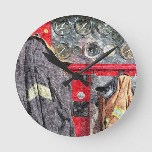 American Fire Truck Ronde Klok (Voorkant)