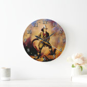 American Firefighter Style 1 Clock Grote Klok (Huis)