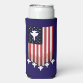 American Flag 4th of July-65079 Seltzer Blikjeskoeler (Seltzer Achterkant)