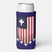 American Flag 4th of July-65079 Seltzer Blikjeskoeler (Seltzer Voorkant)