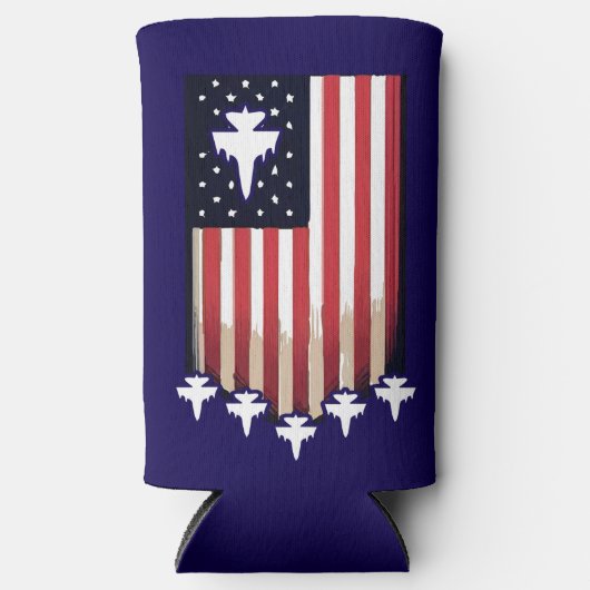 American Flag 4th of July-65079 Seltzer Blikjeskoeler (Voorkant)