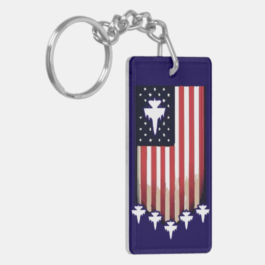 American Flag 4th of July-65079 Sleutelhanger (Voorkant Links)