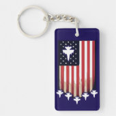 American Flag 4th of July-65079 Sleutelhanger (Voorkant)