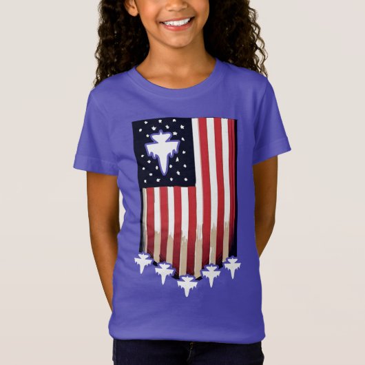 American Flag 4th of July-65079 T-shirt (Voorkant)