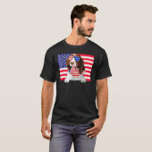 American Flag 4th Of July English Springer Spaniel T-shirt (Voorkant volledig)