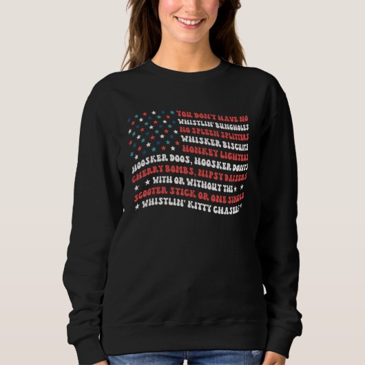 American Flag 4th Of July Tee USA 4th of July Tee Trui (Voorkant)