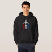 American Flag 747 Jumbo Jet July 4th Hoodie (Voorkant volledig)
