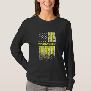 American Flag 911 Operator Dispatch Er Police Fire T-shirt