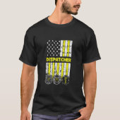 American Flag 911 Operator Dispatch Er Police Fire T-shirt (Voorkant)