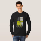 American Flag 911 Operator Dispatch Er Police Fire T-shirt (Voorkant volledig)