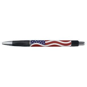 American Flag achtergrond Black Ink Pen