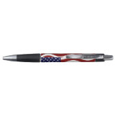 American Flag achtergrond Black Ink Pen (Achterkant)