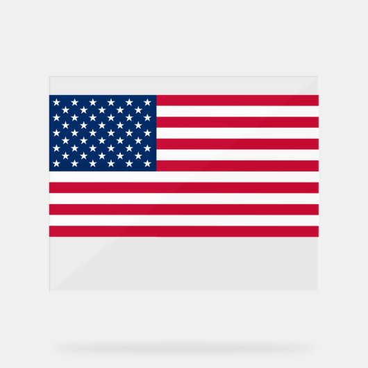 American Flag Acryl Teken Acryl Bord (Voorkant)