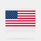 American Flag Acryl Teken Bord (Voorkant)