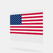 American Flag Acryl Teken Bord (Hoek)