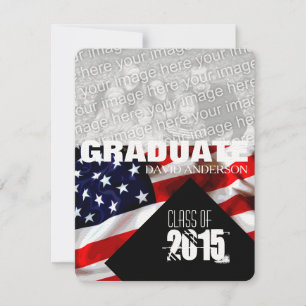 American Flag Afstuderen Class of 2025 Kaart