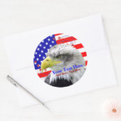 American Flag And Eagle Stickers (Envelop)