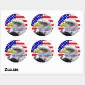 American Flag And Eagle Stickers (Vel)
