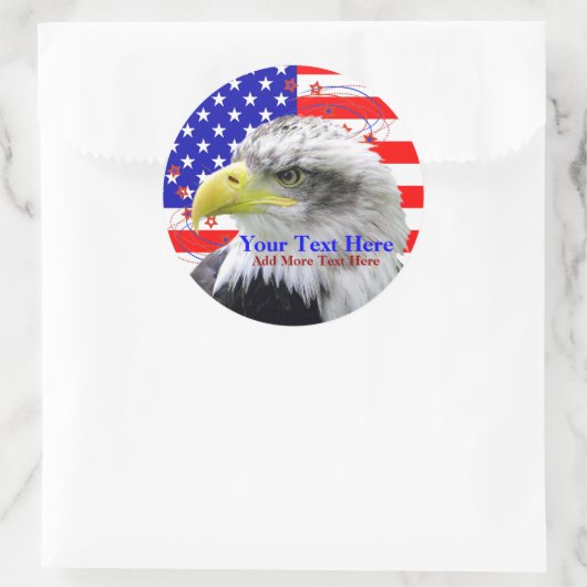 American Flag And Eagle Stickers (Tas)