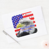 American Flag And Eagle Stickers (Envelop)