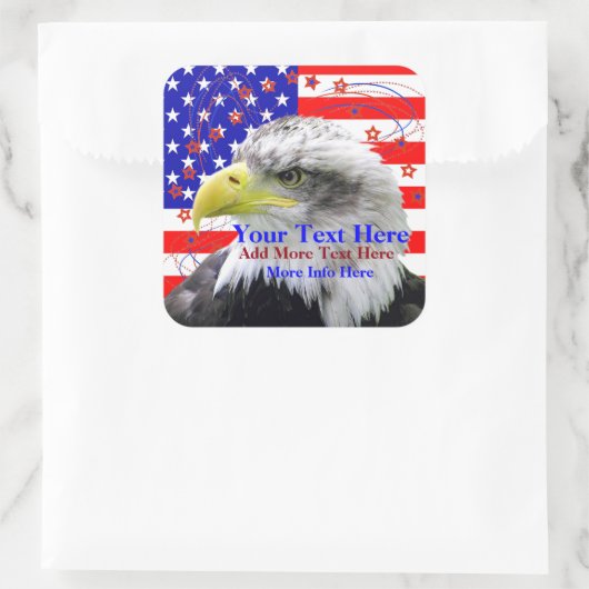 American Flag And Eagle Stickers (Tas)
