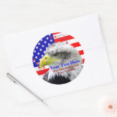 American Flag And Eagle Stickers (Envelop)
