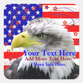 American Flag And Eagle Stickers (Voorkant)