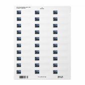 American Flag and Elk Address Labels (Full Sheet)