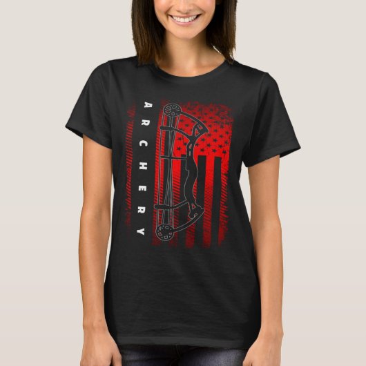 American Flag Archery T-shirt (Voorkant)