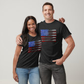 American Flag Arrow Archery Bowhunting Archer Hunt T-shirt (Unisex)