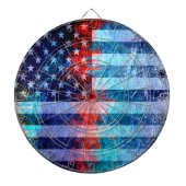 American Flag Art Grunge #6 Dartbord (Voorkant)