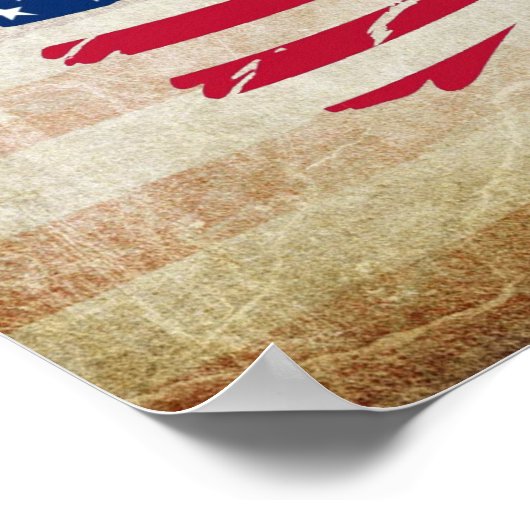 AMERICAN FLAG ART POSTER (Hoek)