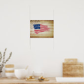 AMERICAN FLAG ART POSTER (Keuken)
