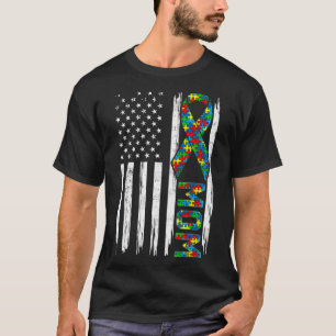 American Flag Autism Mam Family Matchin T-shirt