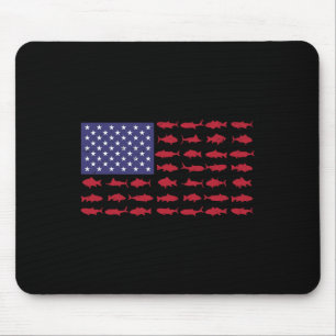 American Flag B Vissen Kind Boy Jeugd Vrouwen Mann Muismat
