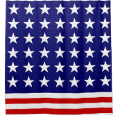 American Flag Bad Douchegordijn - Gepersonaliseerd (Voorkant)