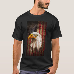 American Flag Bald Eagle Patriotic 4 juli Verenigd T-shirt