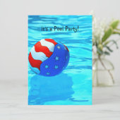 American Flag Ball Pool Party Kaart (Staand voorkant)