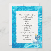 American Flag Ball Pool Party Kaart (Achterkant)