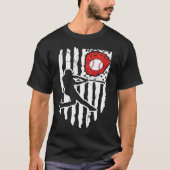 American Flag Baseball Player  1 T-shirt (Voorkant)