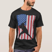 American Flag Baseball T-shirt (Voorkant)