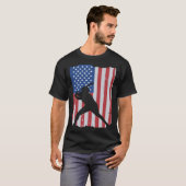 American Flag Baseball T-shirt (Voorkant volledig)