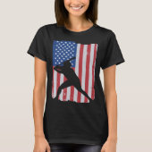 American Flag Baseball T-shirt (Voorkant)