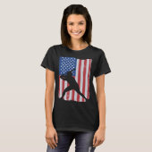 American Flag Baseball T-shirt (Voorkant volledig)