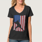 American Flag Baseball T-shirt (Voorkant)
