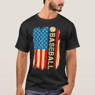American Flag Baseball Team Gift Mannen Jongens Pa T-shirt