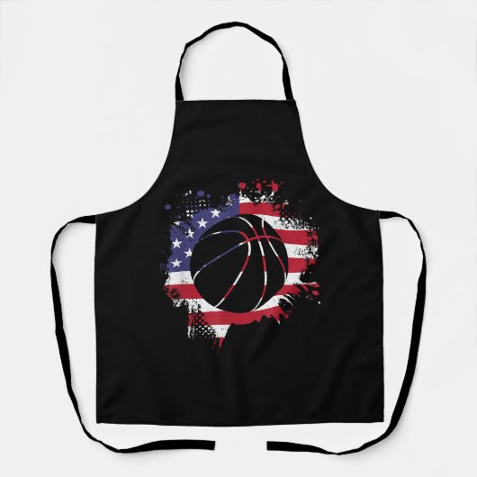 American Flag Basketball Player Schort (Voorkant)