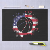 American Flag Basketball Player Tissuepapier (Craft)