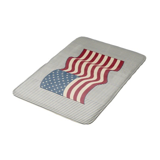 American Flag Bath Mat (Gekanteld)