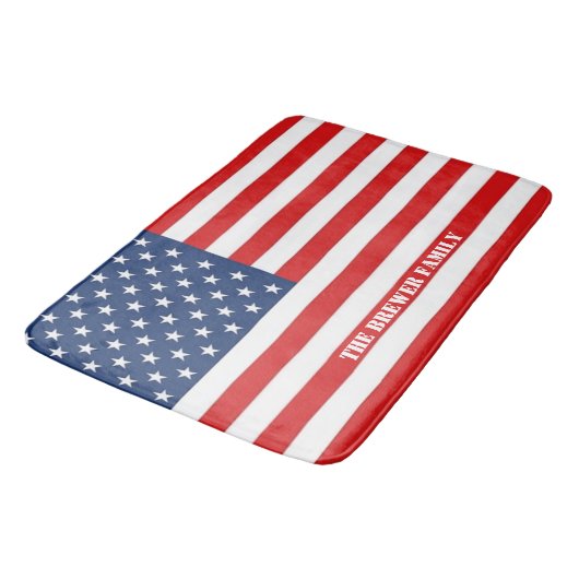American Flag Bath Mat (Gekanteld)